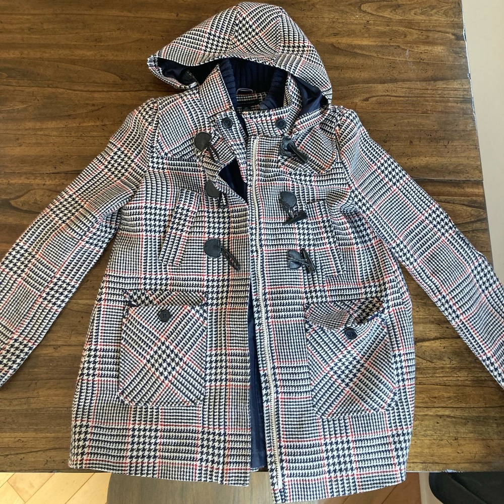 Plaid Hooded Jacket